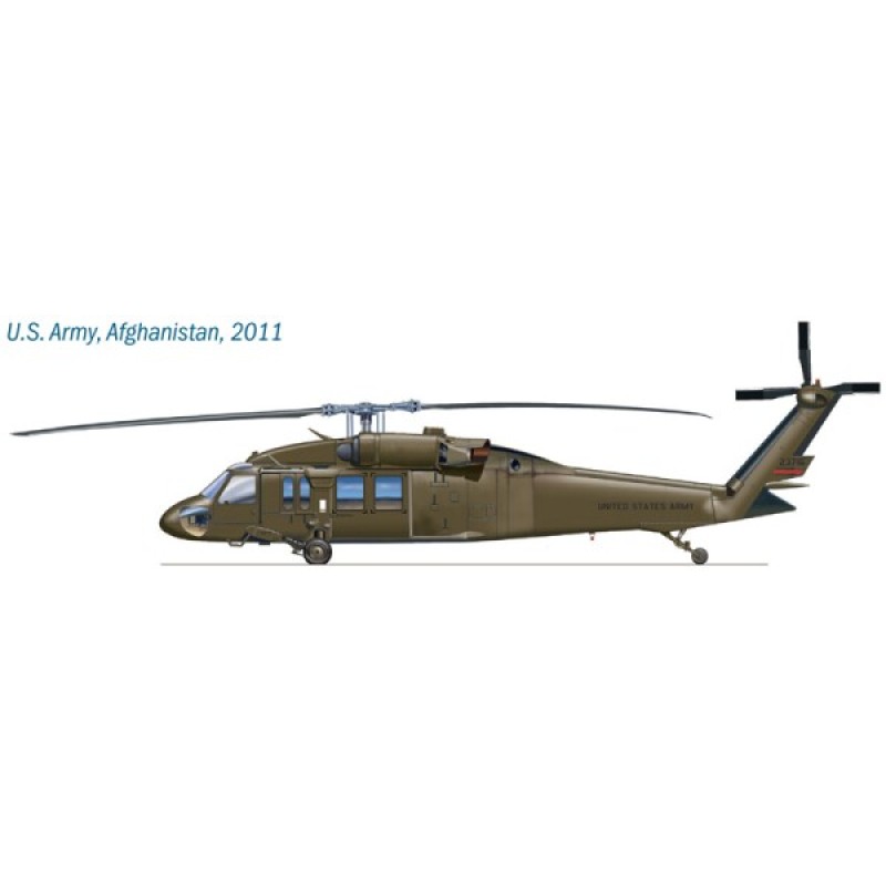 Сборная модель 1:72 Вертолет UH - 60 Черный Ястреб "Ночной рейд" Италери 1328