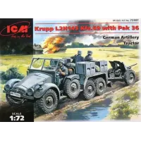 ICM72461  Krupp L2H143 Kfz.69 German tractor with PaK-36 gun