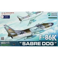 Сборная модель 1:32 Самолет F-86K "Sabre Dog" Зими KH32008