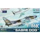 Збірна модель літака Збірна модель 1:32 Літак F-86K "Sabre Dog" Zimi KH32008 1:32