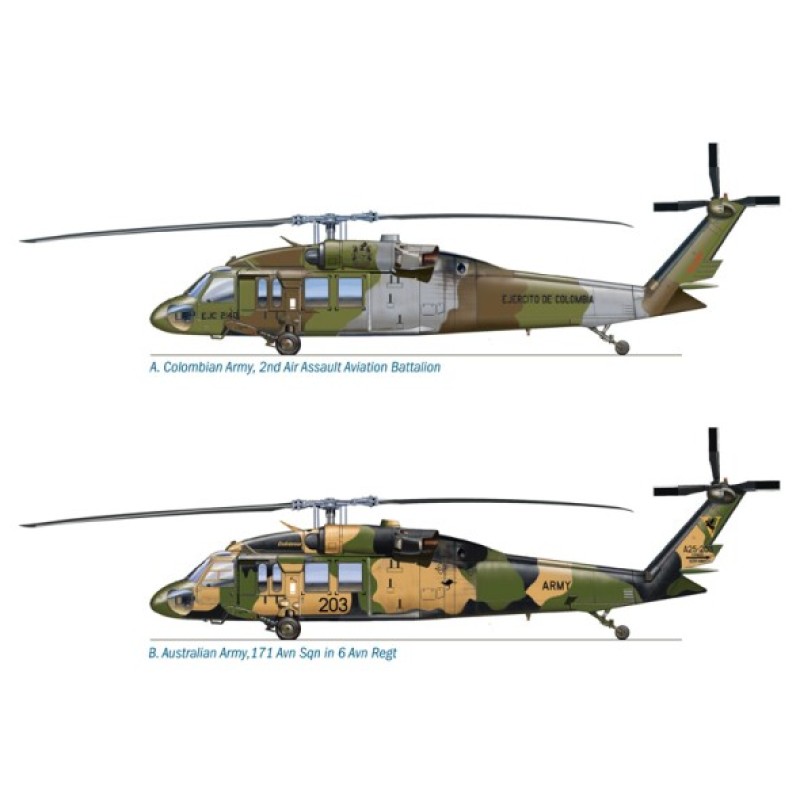 Сборная модель 1:72 Вертолет UH - 60 Черный Ястреб "Ночной рейд" Италери 1328