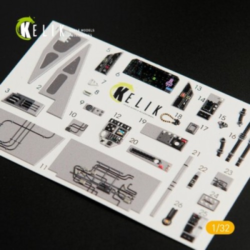 F-35C 3D декаль інтер'єр для комплекту Trumpeter 1:32 КЕЛИК K32009