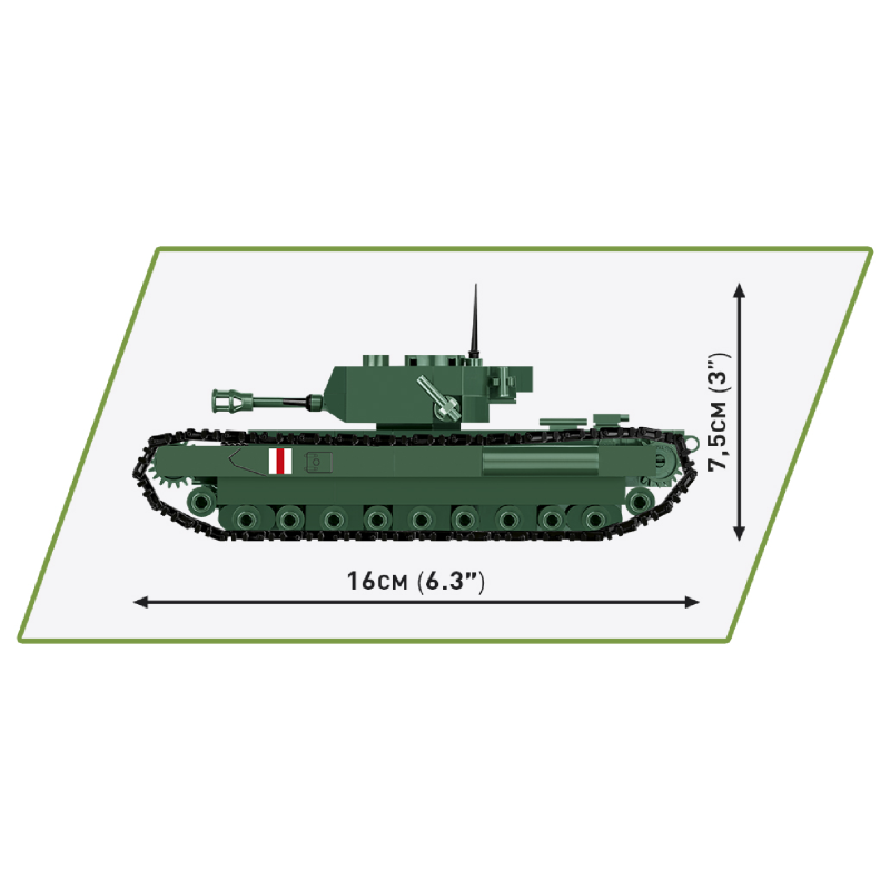 Конструктор COBI Друга Світова Війна Танк Mk IV Черчилль (A22), 315 деталей