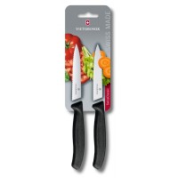 Набір ножів для чищення овочів Victorinox SWISS CLASSIC 2 ножа 10см чорн 6.7793.B