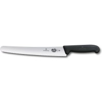 Кондитерський ніж Victorinox FIBROX 26см хвил чорн 5.2933.26