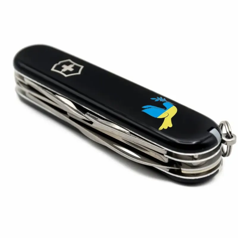 Швейцарский складной нож 91мм Victorinox CLIMBER UKRAINE 1.3703.3_T1036u