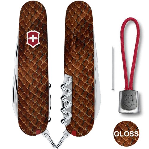 Складаний ніж Victorinox SPARTAN DESIGN Принт Шкіра кобри 1.3603.R2210pk