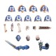 Набір мініатюр WARHAMMER 40000: ULTRAMARINES - PRIMARIS UPGRADES