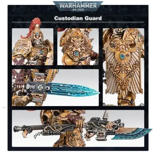 Набір мініатюр WARHAMMER 40000/THE HORUS HERESY: ADEPTUS CUSTODES - CUSTODIAN GUARD