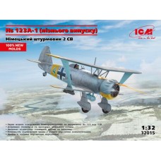 Сборная модель 1:32 Немецкий штурмовик Hs 123A-1 (поздний выпуск) ICM 32015