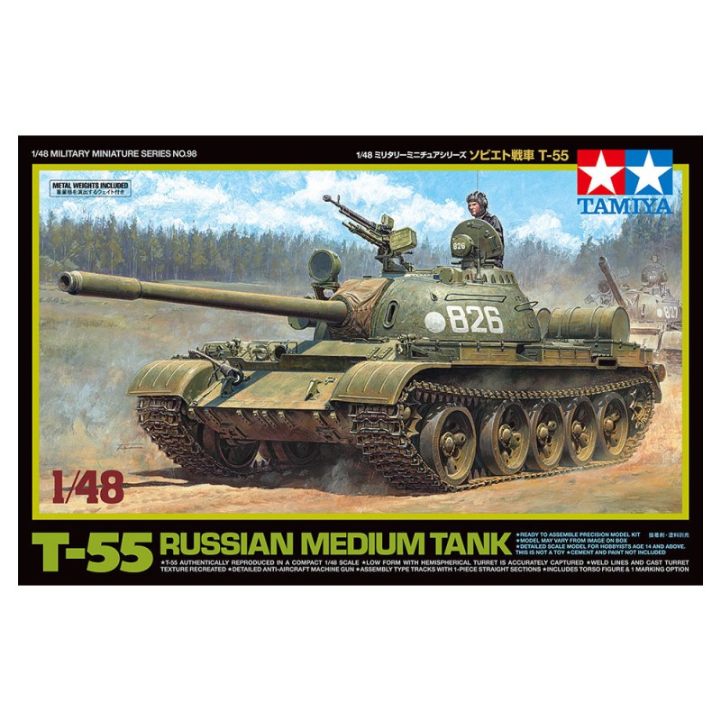 Збірна модель Tamiya – танк 1:48 T-55 32598