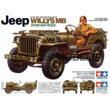 Tamiya — военный автомобиль в масштабе 1:35 Jeep Willys MB. 1/4-Ton Truck 35219