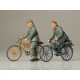 Збірна модель Tamiya – фігури німецьких солдат на велосипедах 1:35 German Soldiers with Bicycle 35240