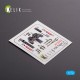 F-5E Tiger II Early series 3D декаль інтер'єр для комплекту Dream Model 1:72 КЕЛИК K72002