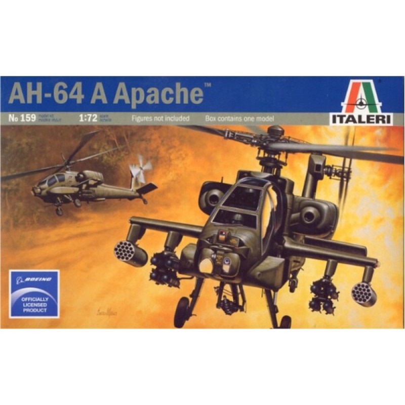 Сборная модель 1:72 Вертолет AH-64 Апач Италери 0159
