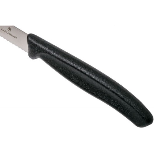 Ніж для томатів Victorinox SWISS CLASSIC Tomato&Table 11см хвил чорн 6.7833