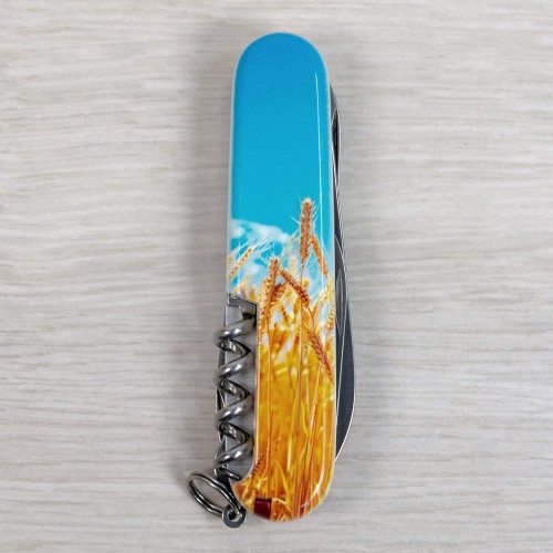 Швейцарский складной нож 91мм Victorinox CLIMBER UKRAINE 1.3703.7.T3230pw