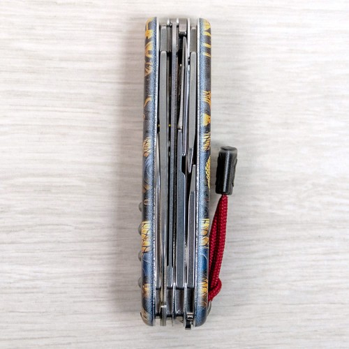 Складаний ніж Victorinox HUNTSMAN ZODIAC Дерев'яна змія 1.3713.3.Z4280pk