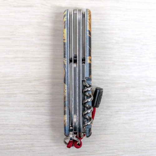 Складаний ніж Victorinox HUNTSMAN ZODIAC Дерев'яна змія 1.3713.3.Z4280pk