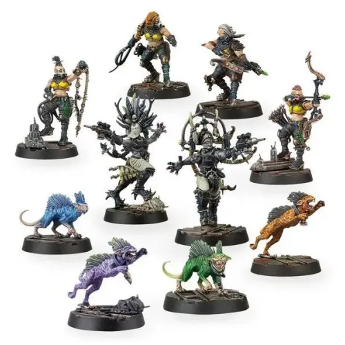 Набор миниатюр WARHAMMER 40000: NECROMUNDA - ESCHER DEATH-MAIDENS AND WYLD RUNNERS