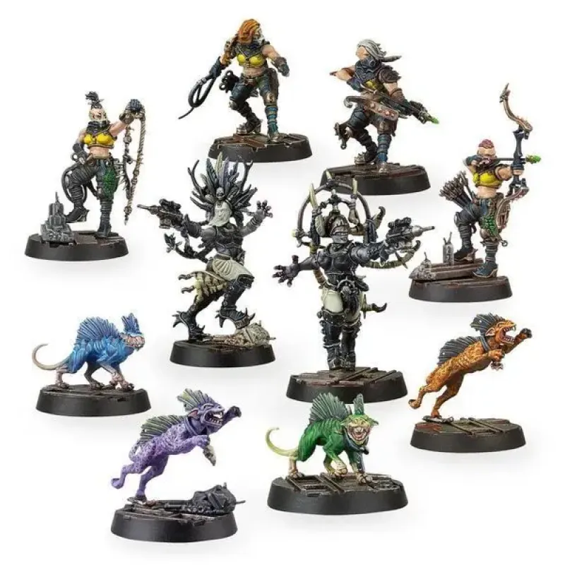 Набор миниатюр WARHAMMER 40000: NECROMUNDA - ESCHER DEATH-MAIDENS AND WYLD RUNNERS