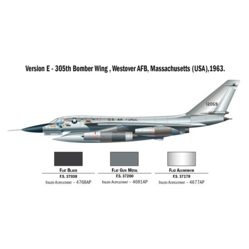 Збірна модель літака Збірна модель 1:72 Літак B-58 Hustler Italeri 1142 1:72