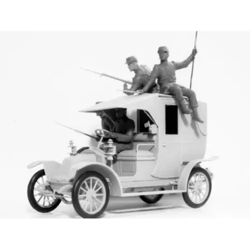 Машина такси с французской пехотой, "Битва Марни" (1914) 1:35