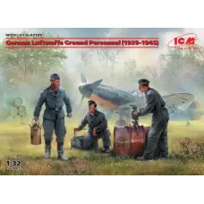 Сборная модель 1:32 Фигуры Немецкий наземный персонал Люфтваффе (1939–1945) ICM 32109