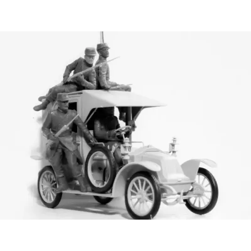 Машина такси с французской пехотой, "Битва Марни" (1914) 1:35