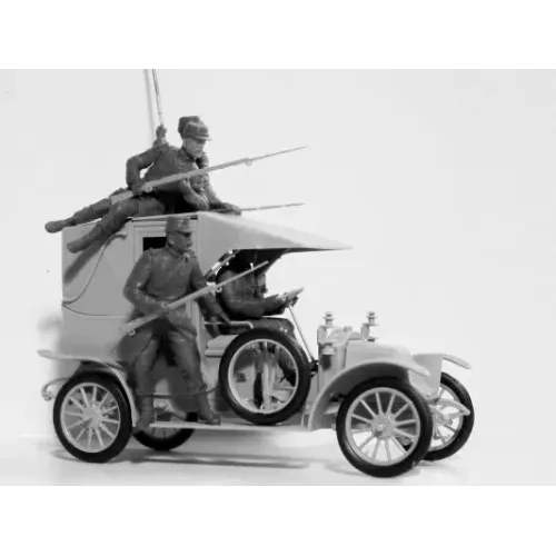 Машина такси с французской пехотой, "Битва Марни" (1914) 1:35