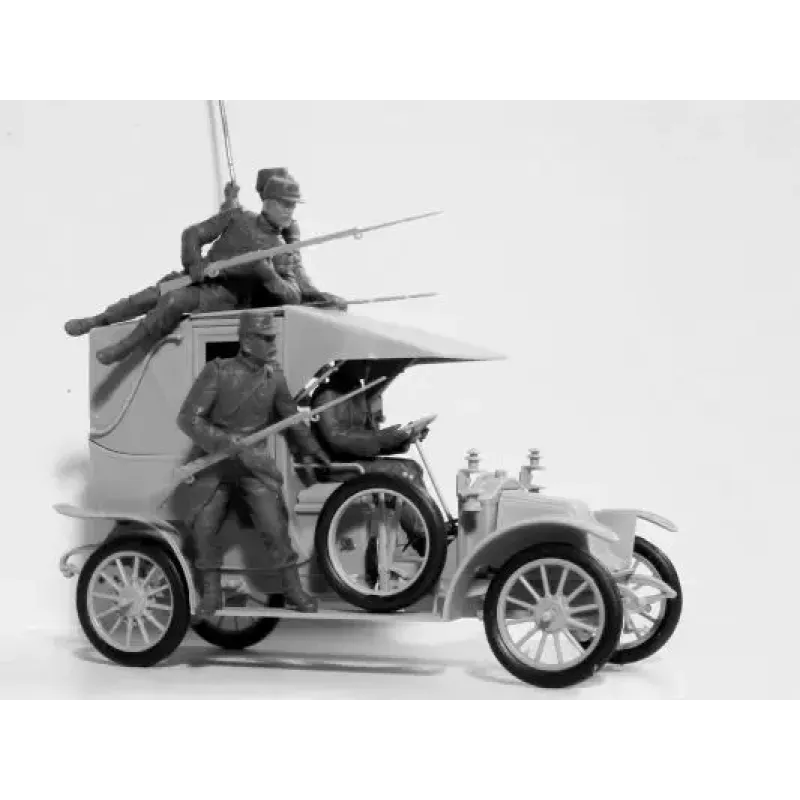 Машина такси с французской пехотой, "Битва Марни" (1914) 1:35