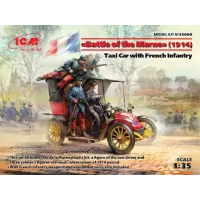 Машина такси с французской пехотой, "Битва Марни" (1914) 1:35