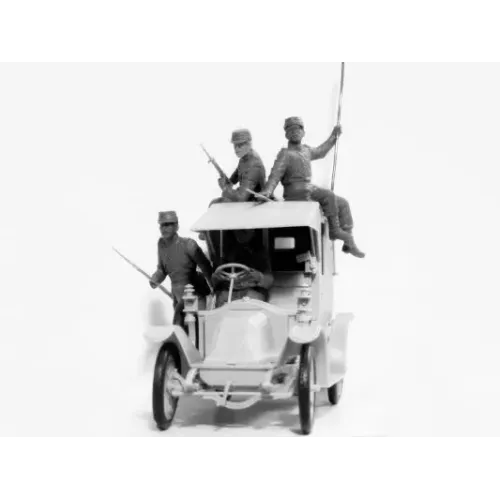 Машина такси с французской пехотой, "Битва Марни" (1914) 1:35