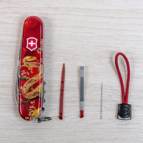 Складаний ніж Victorinox SPARTAN ZODIAC Золота змія 1.3603.Z4200pk