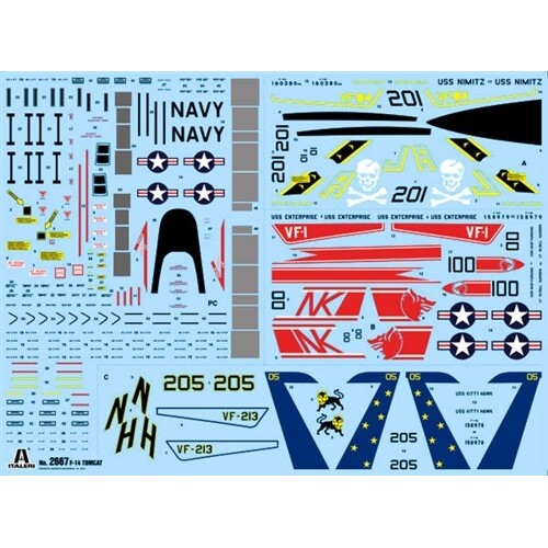 Збірна модель літака Збірна модель 1:48 Літак F-14A Tomcat Italeri 2667 1:48