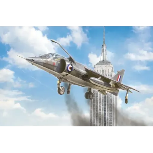 Збірна модель літака Збірна модель 1:72 Літак Hawker Harrier GR.1 Italeri 1435 1:72