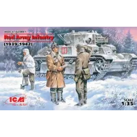 Сборная модель 1:35 Фигуры пехота Красной Армии (1939-1942) ICM 35051