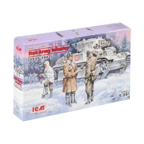 Збірна модель 1:35 Фігури піхота Червоної Армії (1939-1942) ICM 35051