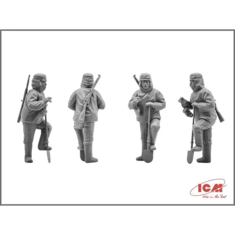 Збірна модель Збірна модель 1:35 Фігури піхота Червоної Армії (1939-1942) ICM 35051