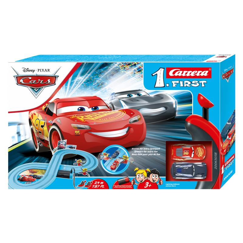 Автотрек Carrera First Disney Pixar Cars - Потужна дуель, довжина траси 2.4 м.