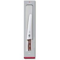 Ніж для хліба та випічки Victorinox WOOD 22см хвил дерев’ян 5.2930.22G
