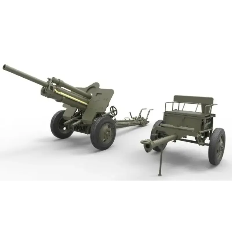 76-мм пушка УСВ-БР, образца 1941г. с артиллерийским передком и расчетом 1:35