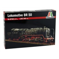 Сборная модель 1:87 Немецкий Локомотив BR50 Италери 8702