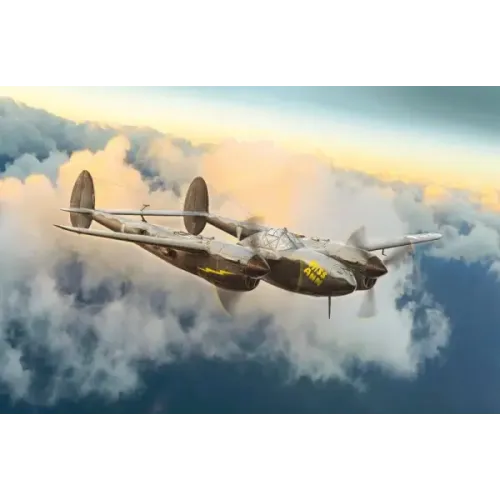 Збірна модель літака Збірна модель 1:72 Літак P-38J Lightning Italeri 1446 1:72