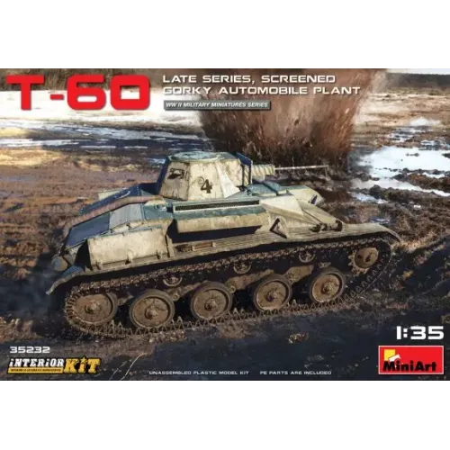 Легкий танк Т-60, поздний, с интерьером 1:35