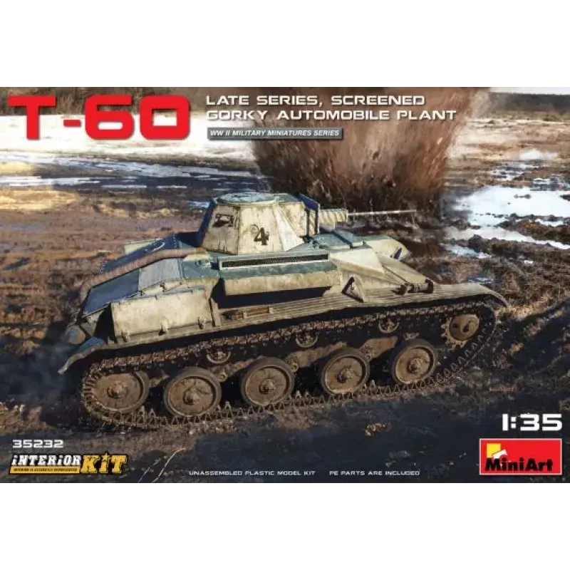 Легкий танк Т-60, поздний, с интерьером 1:35