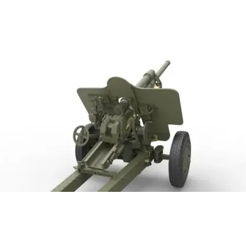 76-мм пушка УСВ-БР, образца 1941г. с артиллерийским передком и расчетом 1:35