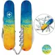 Складаний ніж Victorinox HUNTSMAN UKRAINE Жовто-синій малюнок 1.3713.7.T3100pw