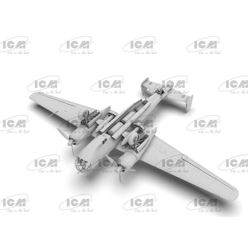 Збірна модель літака Do 217K-2 з керованими бомбами Fritz-X (48275) 1:48