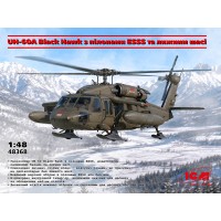 гелікоптер UH-60A Black Hawk з пілонами ESSS та лижним шасі – масштаб 1:48 (48368)